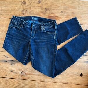 Silver Aiko Dark Blue Skinny Jeans